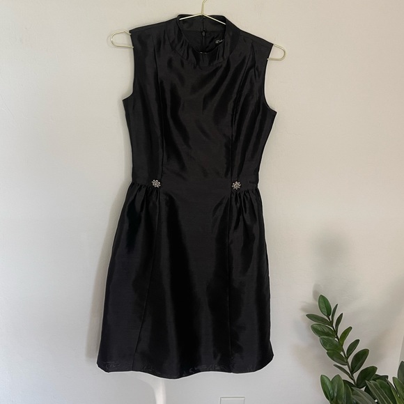 L’ECOLE DES FEMMES Black High Neck Dress Size Small - Picture 2 of 7